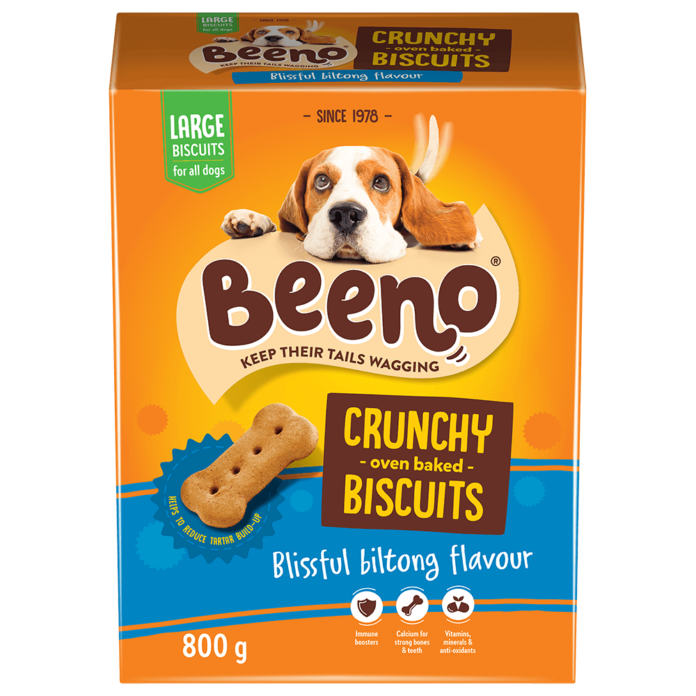 Beeno Crunchy Original Biltong Flavour Dog Biscuits 800gm