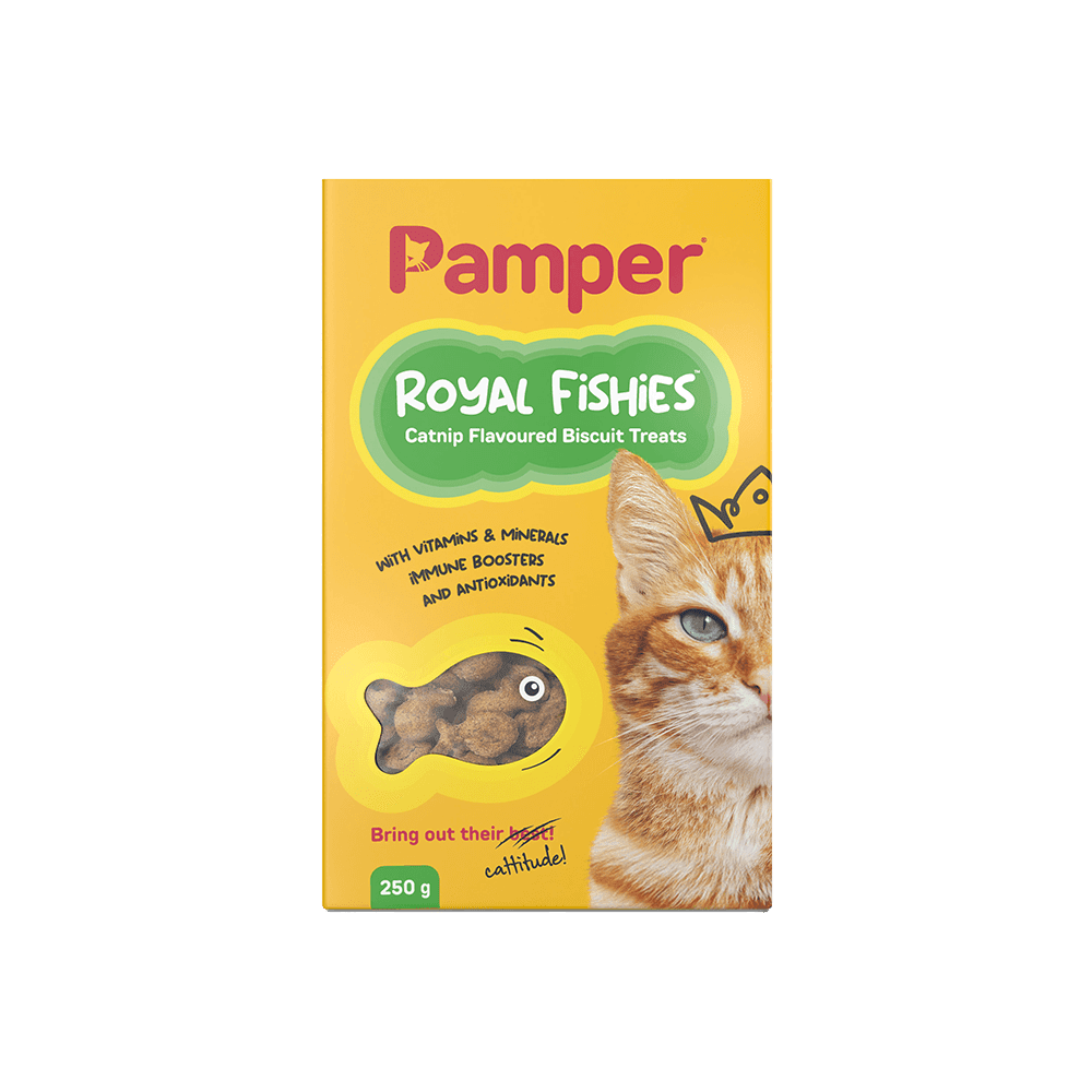 Pamper Royal Fishies Catnip Cat Treats 250gm