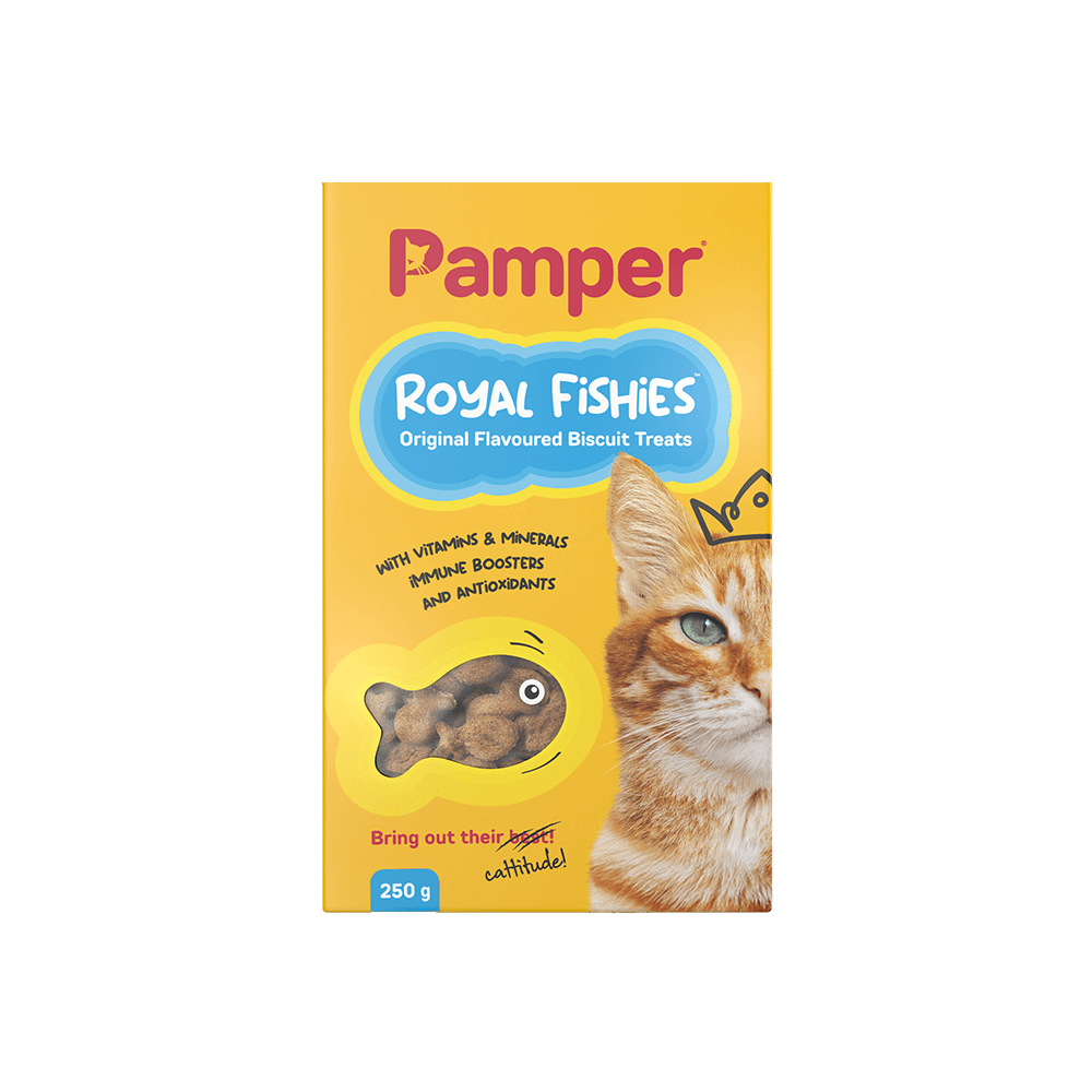 Pamper Royal Fishies Original Cat Treats 250gm