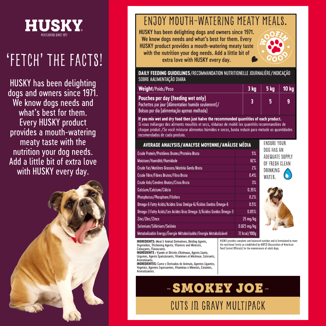 Husky Cuts in Gravy Smokey Joe Favourites MP 12X85g - Image 4
