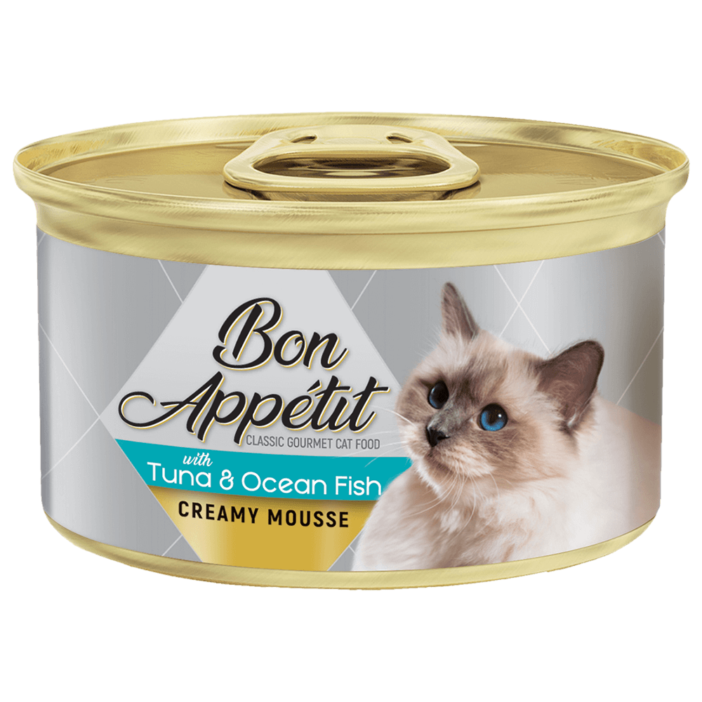 Bon Appetit Creamy Cat Mousse Tuna & Ocean Fish 85gm X 12